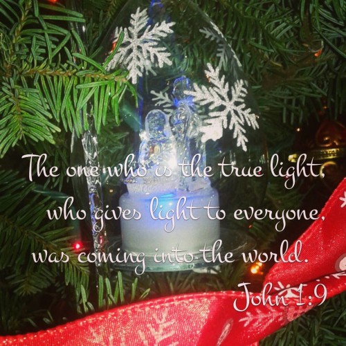 The one who is the true light, who gives light to everyone, was coming into the world. John 1:9